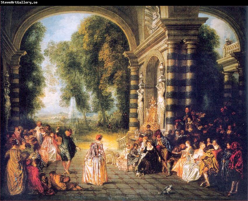 WATTEAU, Antoine The Pleasures of the Ball